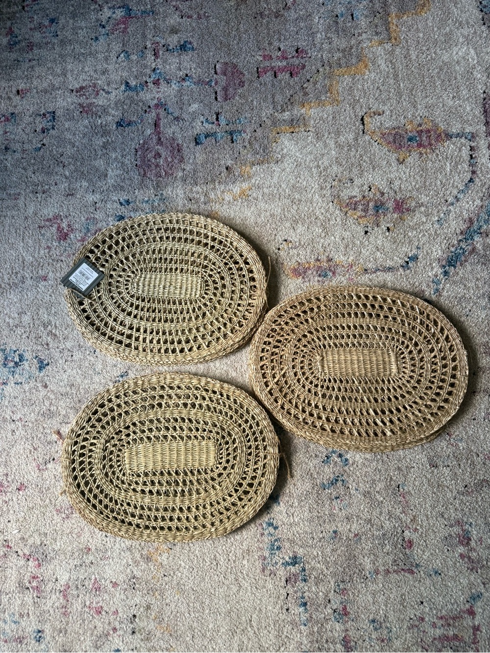 Target Studio McGee Woven Oval Natural Straw Placemats - Set of 12